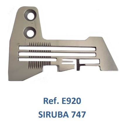 PLACA DE AGUJA REMALLADORA SIRUBA 747